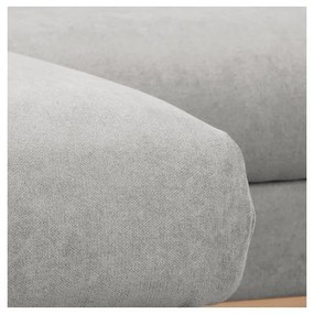 Svetlosivá rohová pohovka (ľavý roh) Beata - Ropez