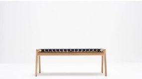 Čierna/v prírodnej farbe lavica Klupa - Gazzda