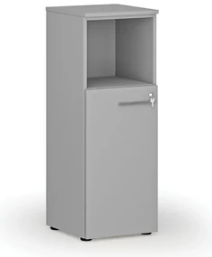Kombinovaná kancelárska skriňa PRIMO GRAY, 400 x 420 x 1087 mm, sivá
