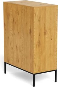 Komoda Palmdale 80 cm dub divoký/černý