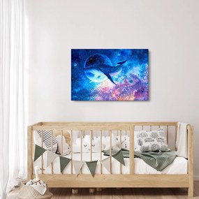 Obraz - Vesmírna veľryba (90x60 cm)