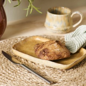Ib Laursen Keramický podnos Rustic Mustard