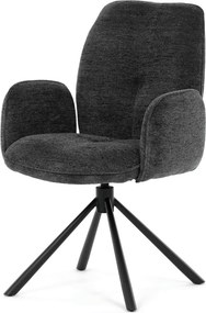 Jedálenská stolička látka/kov DCH-D1330 BK2 Farba: Čierna