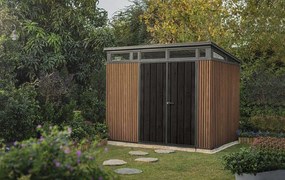 Záhradný domček Keter PENT Signature 9x7 Vertical hnedý, s podlahou