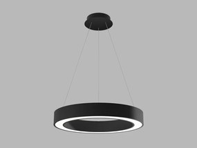 LED2 3273853D Závesné svietidlo SATURN SLIM 60 LED, 50W, 3000K/4000K, 3700lm, IP20, čierna, DALI/PUSH