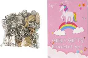 LEAN Toys Súprava na výrobu náramkov DIY 90 korálok