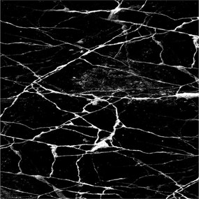 Koberec Black Marble 80x150 cm čierny