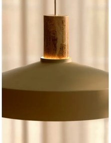 Nordlux - Luster na lanku ELVAS 1xE27/60W/230V pr. 37,5 cm béžová