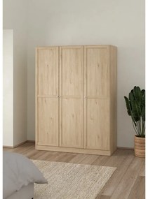 Šatníková skriňa v dekore duba v prírodnej farbe 147x200 cm Billund – Tvilum