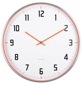 Karlsson 5969OR dizajnové nástenné hodinyoranžová, pr. 40 cm