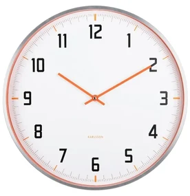 Karlsson 5969OR dizajnové nástenné hodinyoranžová, pr. 40 cm
