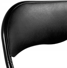 Rozkladací set FETA BLACK 180 cm + 6 stoličiek BASICO