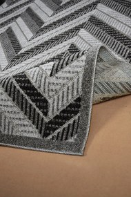 Koberec Lagos 1088 GREY – sivý obdĺžnik so vzorom Rozmer: 80x150 cm