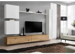 Obývacia stena Switch VIII Biely/Wotan