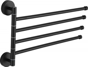 Mexen príslušenstvo, držiak na uteráky, otočný, čierna, 7039244-70