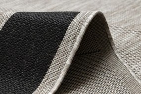 Koberec SIZAL FLOORLUX 20195 strieborný / čierny