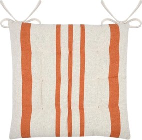Podsedák Manduel 38x38 cm bílý/oranžový