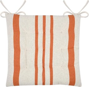 Podsedák Manduel 38x38 cm bílý/oranžový