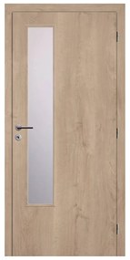 Solodoor Interiérové dvere L2 sklo, 60 P, 650 × 1 985 mm, fólia, pravé, dub Western, presklené