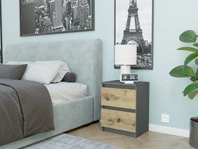 Štýlový nočný stolík 40 x 30 cm - R2 biela