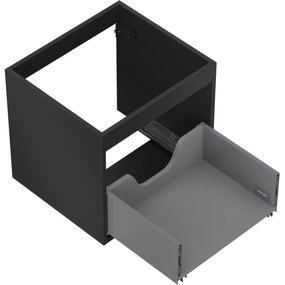 Mexen Box-A, závesná skrinka 50 cm, 1 zásuvka, čierna matná, 91AX0-0500-470-1-71