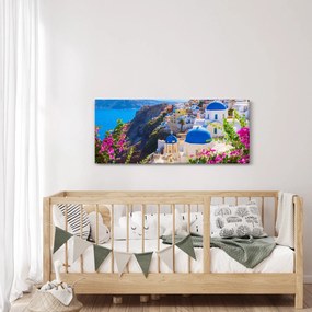 Obraz - Santorini, Grécko (120x50 cm)