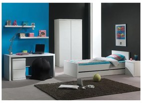 Biela nástenná polica Vipack Lara