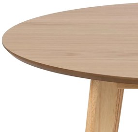 Okrúhly jedálenský stôl Roxby 105 cm hnedý