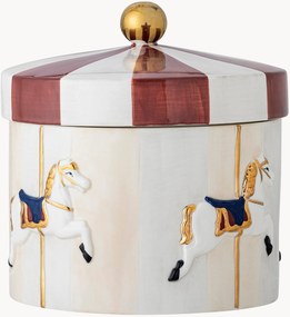 Ručne maľovaná úložná dóza Merry-go-round