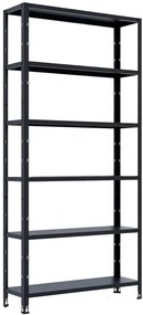 Regál, 209 × 100 × 30 cm, nosnosť police: 60 kg