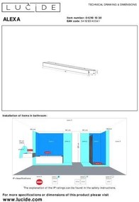 Moderné svietidlo LUCIDE ALEXA 13W IP44 04210/13/30