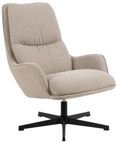 Otočné kreslo Bosley relaxačné béžové/čierne II