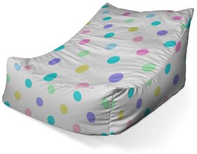 Sablio Sedací vak Lounge Bodka vedľa bodky - 120 x 100 x 80 cm