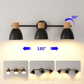 Brilagi - Bodové svietidlo ODENSE 3xE14/10W/230V kaučukovník/čierna