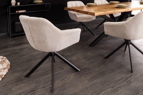 Stolička Papillon champagne otočná