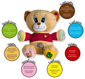Teddies Medveď Tedík hovoriaci 30 cm CZ