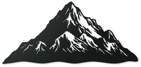 drevko Atypický obraz Hora Rozmer obrazu: 29,5 x 65 cm, Farba dekorácie: Čierna