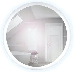 Comodo Zrkadlo závesné s LED osvetlením po obvode Nikoletta LED 10 KÚPEĽŇOVÝ NÁBYTOK-Typ: dotykový vypínač, KÚPEĽŇOVÝ NÁBYTOK-Rozmery: ø 80 - (Nikole…
