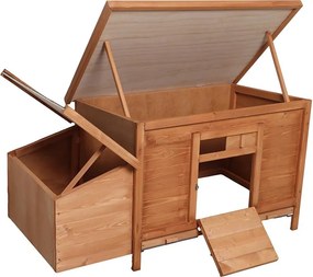 Kurník Avenberg HANK 120 x 60 x 60 cm (hnedý)