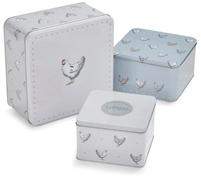 Oceľové dózy v súprave 3 ks na sušienky Farmers Kitchen – Cooksmart ®