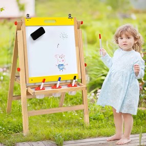 3-v-1 Drevená Kresliaca Doska pre Deti