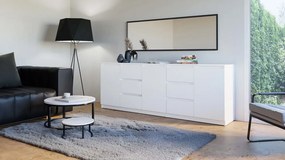 Set 2ks. komôd Cervantina 1 (biela). Akcia -19%. Vlastná spoľahlivá doprava až k Vám domov. 1132871