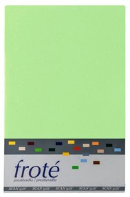 SCANquilt Prestieradlo FROTÉ zelenkavá 90x200 cm