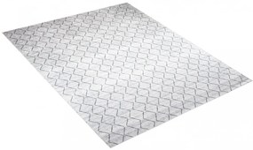 Svetlý sivý moderný koberec s jednoduchým vzorom Šírka: 80 cm | Dĺžka: 150 cm