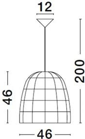 Rustikálny luster Marlo 46 Ratan