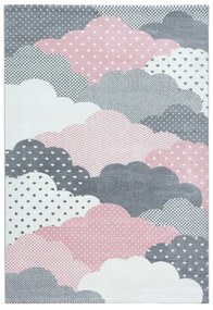 Ružovo-sivý detský koberec 80x150 cm Bambi – Ayyildiz Carpets
