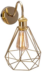 Toolight Toolight, nástenná lampa Loft 1xE27 392229, zlatá, OSW-09681