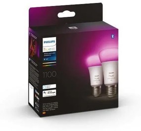 PHILIPS HUE Múdra LED stmievateľná žiarovka HUE s funkciou RGB, E27, A60, 9W, 1100lm, teplá biela-studená biela,