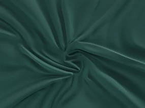 Saténové prestieradlo s gumou tmavo zelené 200x220 cm