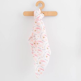 Bavlnené plienky s potlačou New Baby 70x80 cm 3 ks DIEVČA